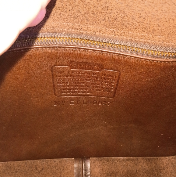 Vintage Coach Willis Bag 9927 Cross Body Mahogany Brown, 1990s - Picture 9 of 17